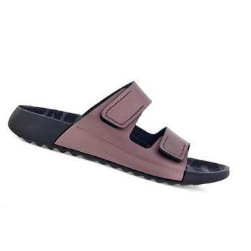 Women's Ecco 2nd Cozmo Two Band Sandals Purple | USA 164TCE